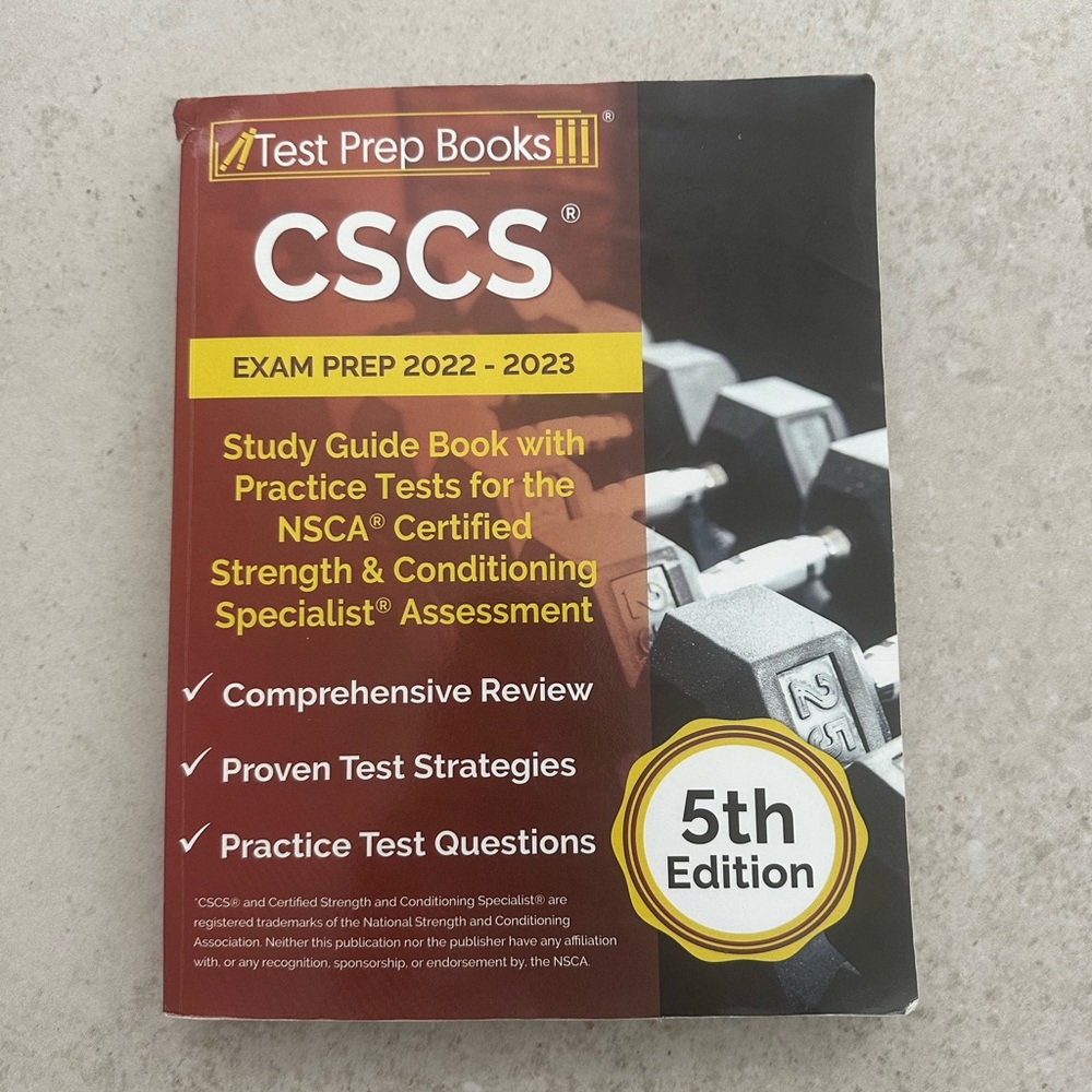 CSCS Exam Prep Book 5th Edition